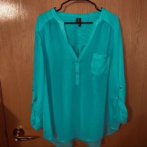 Maurices // Sea Green Blouse | Size 4